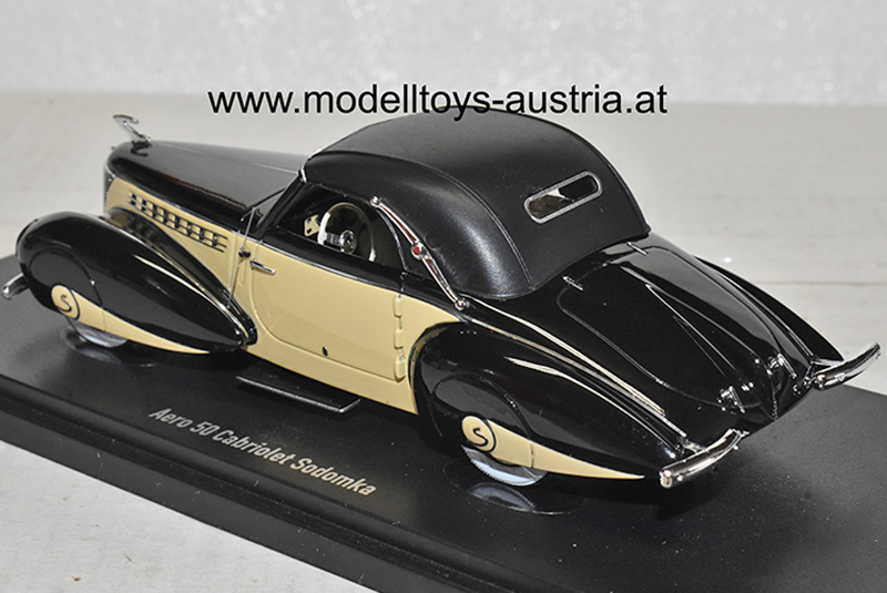 Aero 50 Cabrio SODOMKA 1939 schwarz / hell braun 1:43