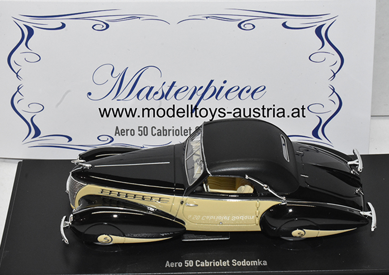 Aero 50 Cabrio SODOMKA 1939 schwarz / hell braun 1:43