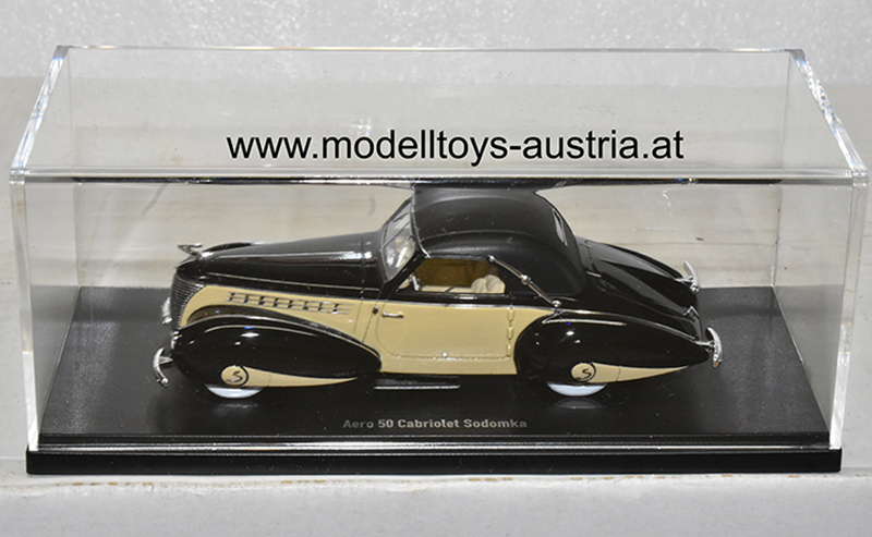 Aero 50 Cabrio SODOMKA 1939 schwarz / hell braun 1:43