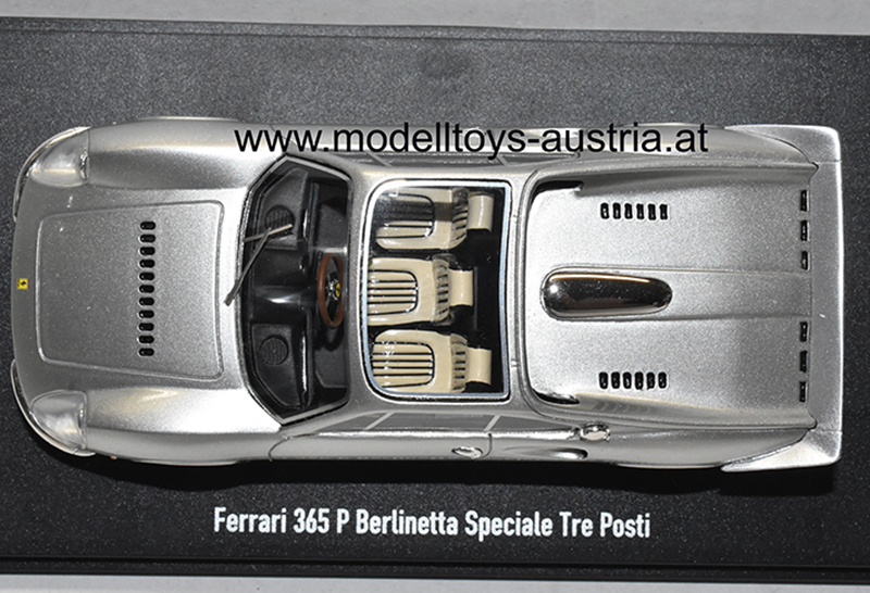 Ferrari 365 P Berlinetta Speciale 3 Sitzer 1966 Personal Car Gianni AGNELLI silber metallik 1:43