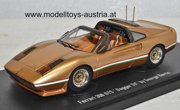 Ferrari 308 GTS Dagger DX George Barris gold / braun 1:43