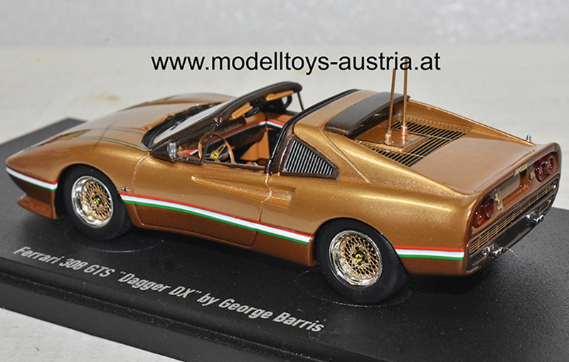 Ferrari 308 GTS Dagger DX George Barris gold / braun 1:43