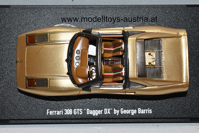 Ferrari 308 GTS Dagger DX George Barris gold / braun 1:43