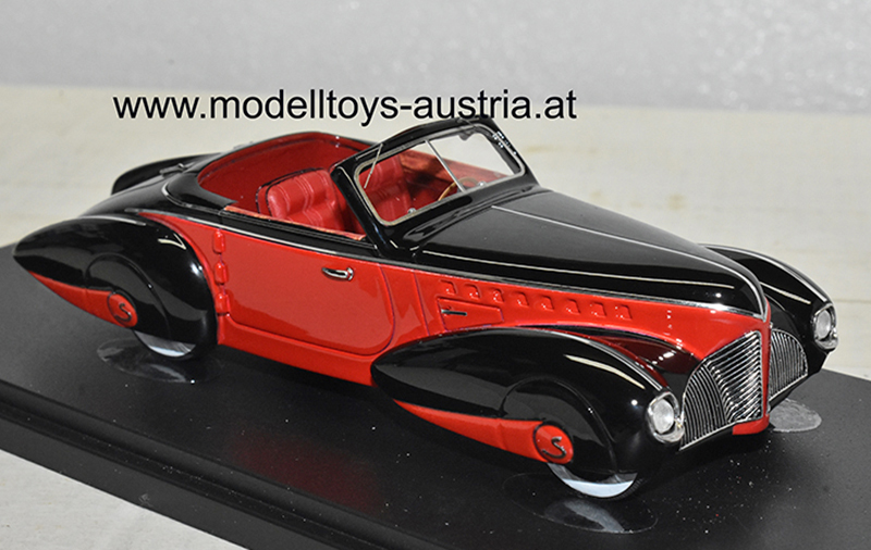 Aero 50 Cabrio SODOMKA Dynamik 1939 rot / schwarz 1:43
