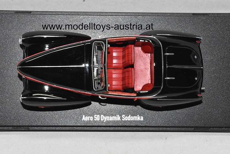 Aero 50 Cabrio SODOMKA Dynamik 1939 rot / schwarz 1:43