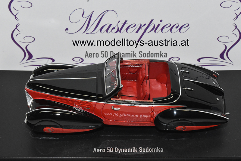 Aero 50 Cabrio SODOMKA Dynamik 1939 rot / schwarz 1:43