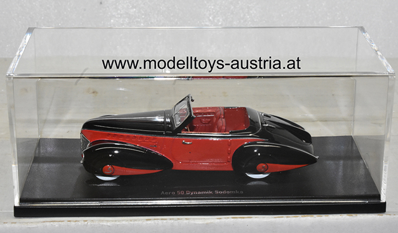Aero 50 Cabrio SODOMKA Dynamik 1939 rot / schwarz 1:43