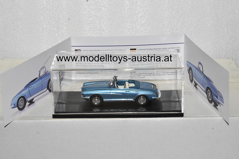 Alfa Romeo 1900 SS VIGNALE Cabriolet La Fleche 1955 hellblau metallik 1:43