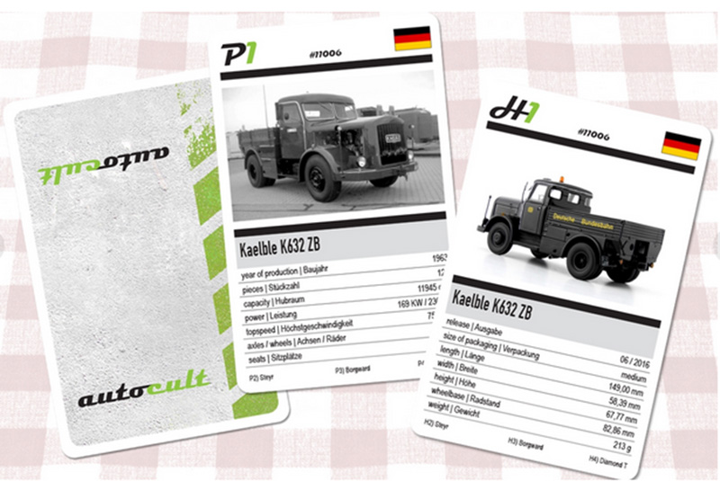 Autocult Quartett Vol. 1 2x32 Spielkarten deutsch / englisch