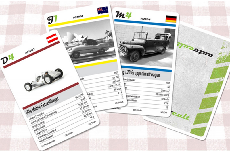 Autocult Quartett Vol. 1 2x32 Spielkarten deutsch / englisch