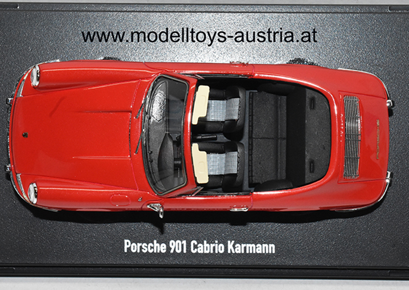 Porsche 901 KARMANN Cabrio rot 1:43