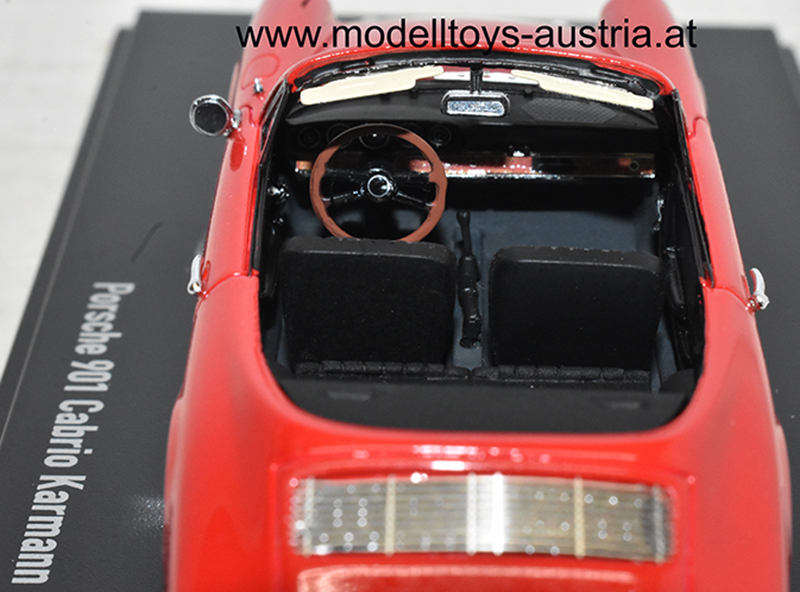 Porsche 901 KARMANN Cabrio rot 1:43