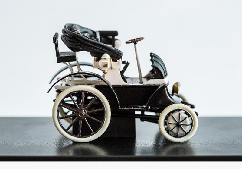 Lohner Porsche Nr.27 Cabrio offen 1900 Semper Vivus Elektroauto schwarz 1:43 Ferdinand Porsche Konstruktion