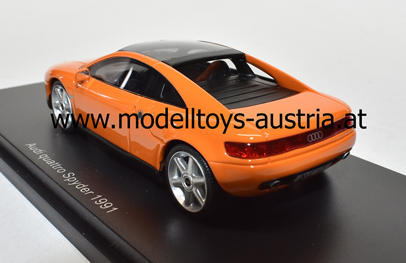 Audi Quattro Spyder Coupe 1991 orange / schwarz 1:43