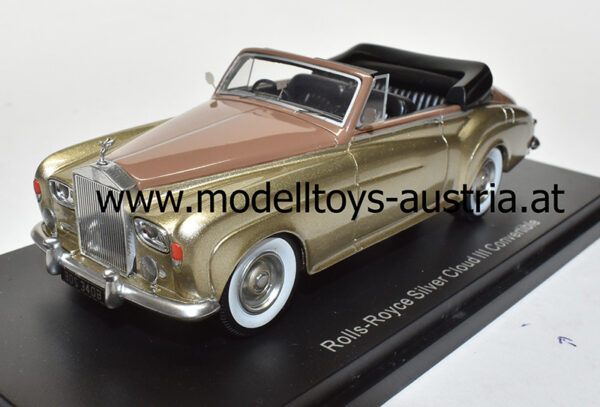 Rolls Royce Silver Cloud III Convertible Cabriolet gold / braun 1:43