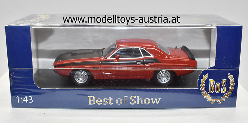 Dodge Challenger T/A Coupe 1970 rot / schwarz 1:43