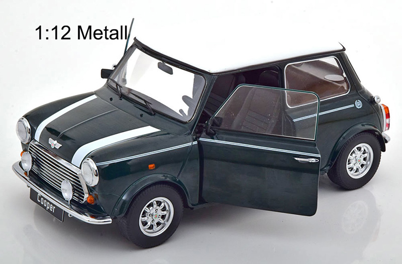 Mini Cooper 1992 LHD grün / weiss 1:12