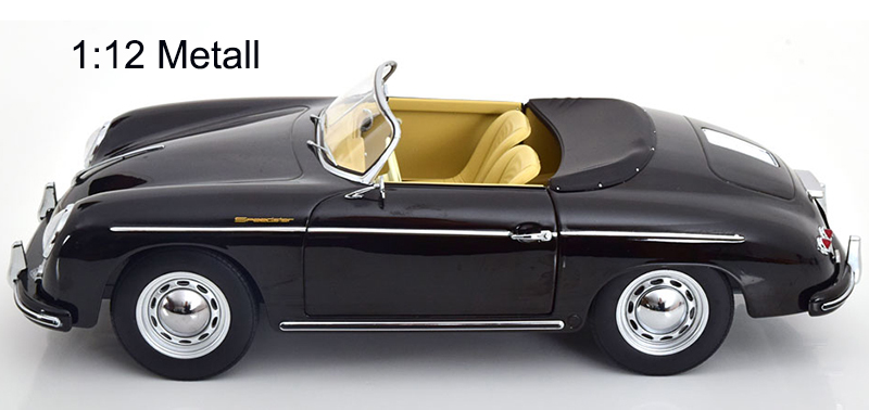 Porsche 356 A SPEEDSTER Cabrio 1955 schwarz 1:12