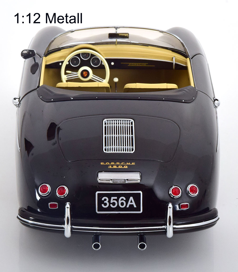 Porsche 356 A SPEEDSTER Cabrio 1955 schwarz 1:12