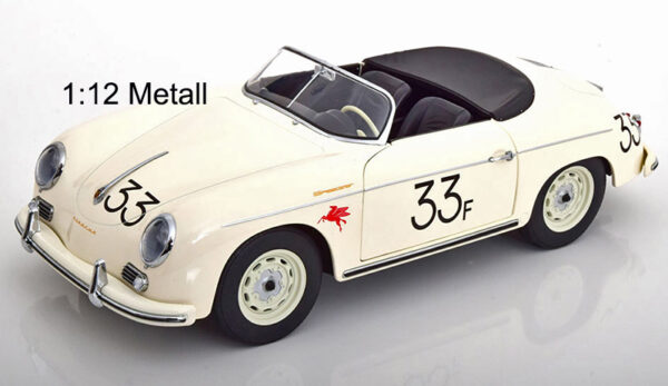 Porsche 356 A SPEEDSTER Cabrio 1955 James DEAN weiss No 33 1:12 OHNE Figur