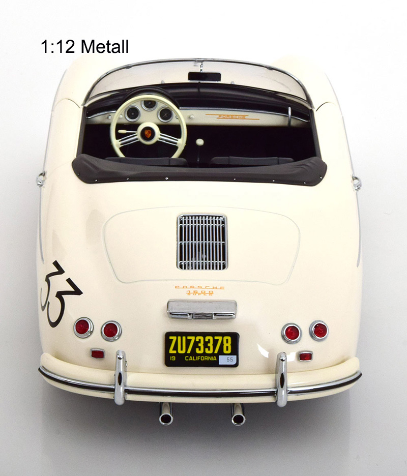 Porsche 356 A SPEEDSTER Cabrio 1955 James DEAN weiss No 33 1:12 OHNE Figur