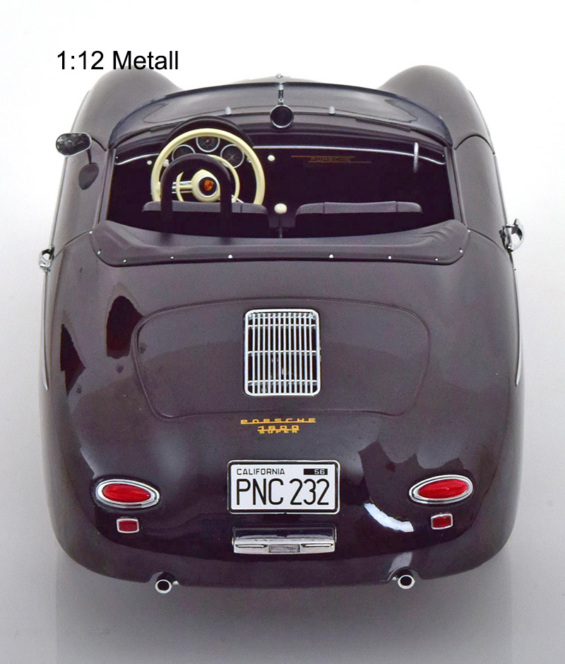 Porsche 356 A SPEEDSTER Cabrio 1955 Steve McQUEEN schwarz No 71 1:12 OHNE Figur