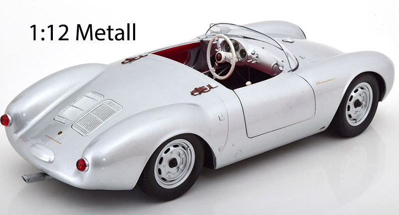 Porsche 550 A Spyder 1956 silber 1:12