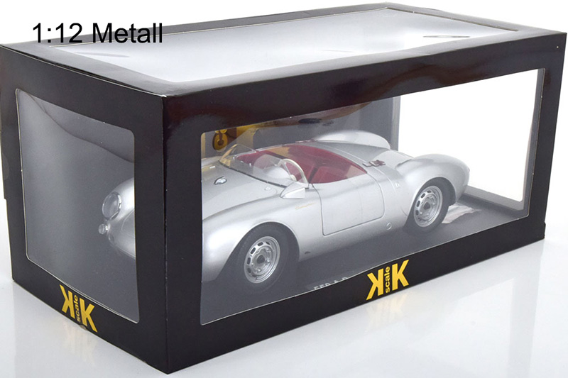 Porsche 550 A Spyder 1956 silber 1:12