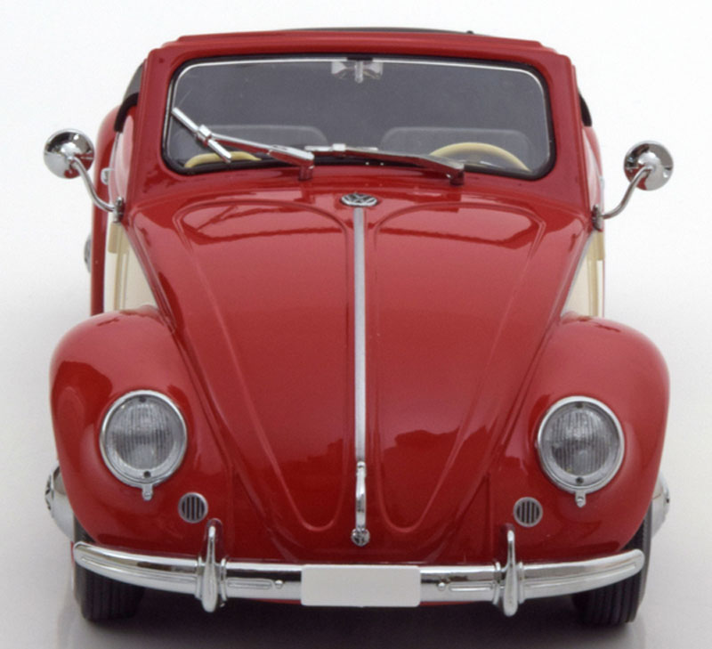 VW Käfer 1200 HEBMÜLLER Cabrio 1949 - 1953 rot / creme 1:18
