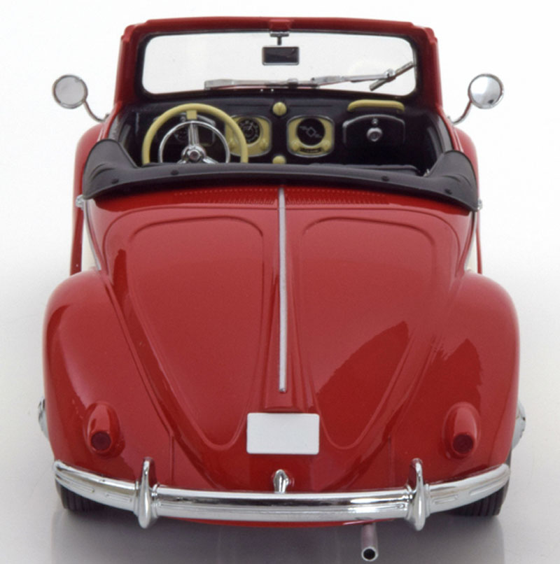 VW Käfer 1200 HEBMÜLLER Cabrio 1949 - 1953 rot / creme 1:18