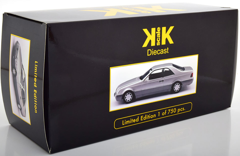 Mercedes Benz C140 Coupe 600 SEC 1992 silber metallik 1:18