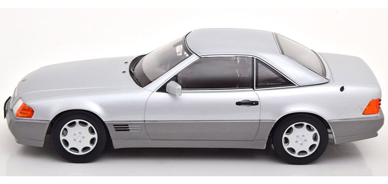 Mercedes Benz R129 Cabrio 500 SL 1993 silber metallik 1:18