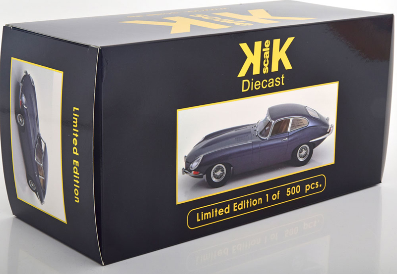 Jaguar E Type Coupe Serie 1 RHD 1961 grau metallik 1:18
