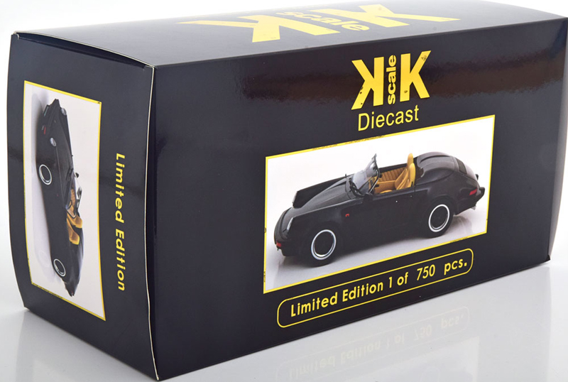 Porsche 911 G Modell Speedster 1989 schwarz 1:18