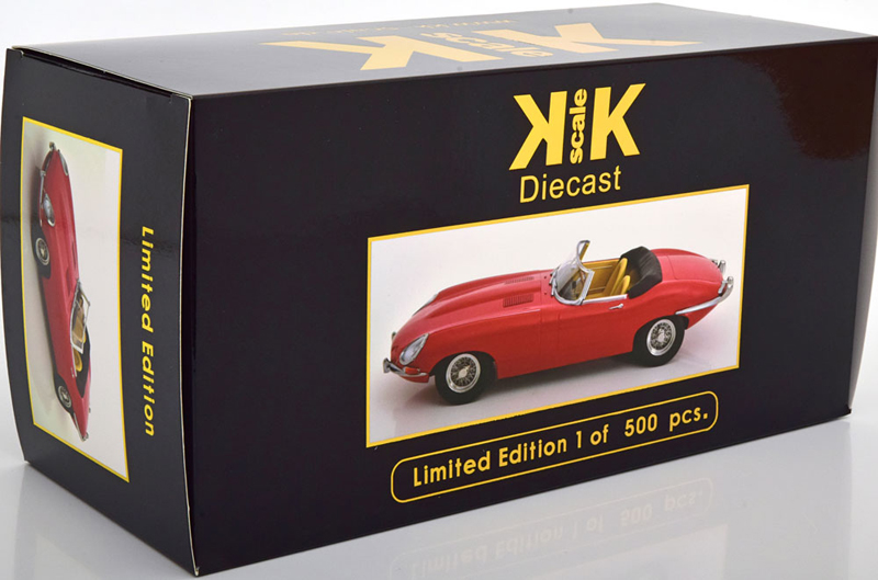 Jaguar E Type Cabrio Series 1 RHD 1961 rot 1:18