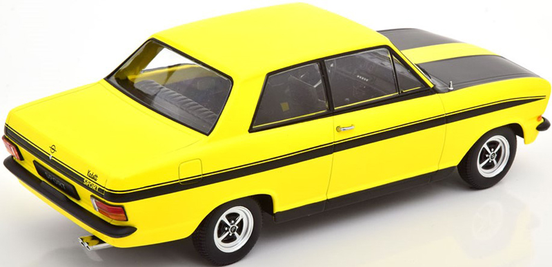 Opel Kadett B Limousine SPORT 2 türig 1973 gelb / schwarz 1:18