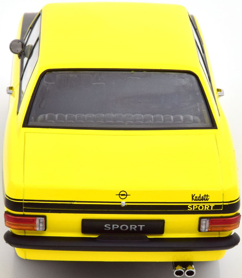 Opel Kadett B Limousine SPORT 2 türig 1973 gelb / schwarz 1:18