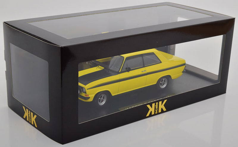 Opel Kadett B Limousine SPORT 2 türig 1973 gelb / schwarz 1:18