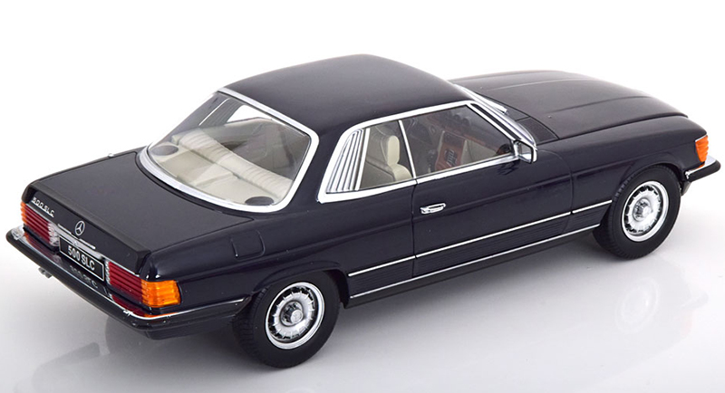 Mercedes Benz C107 Coupe 500 SLC 1981 dunkel blau 1:18