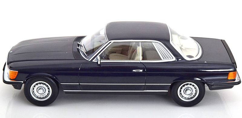 Mercedes Benz C107 Coupe 500 SLC 1981 dunkel blau 1:18