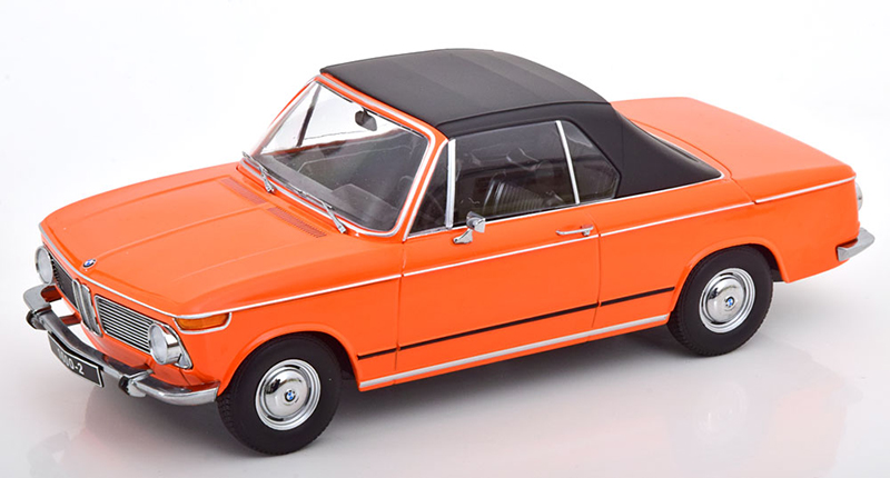 BMW E10 Cabrio 1600 - 2002 1968 orange 1:18