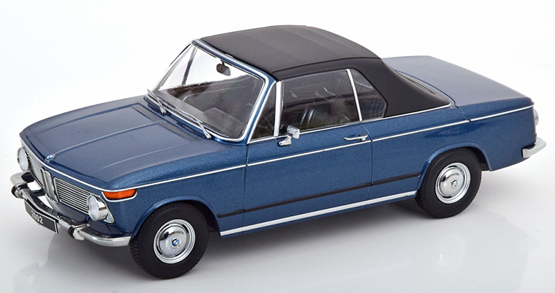BMW E10 Cabrio 1600 - 2002 1968 blau metallik 1:18