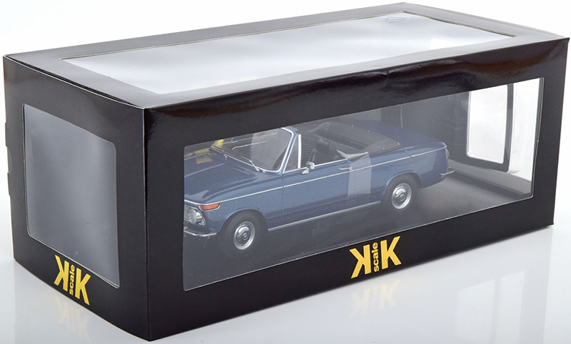 BMW E10 Cabrio 1600 - 2002 1968 blau metallik 1:18