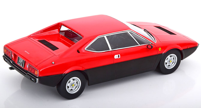 Ferrari 208 GT4 Coupe 1975 rot / matt schwarz 1:18