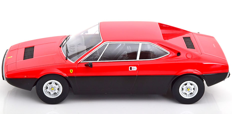 Ferrari 208 GT4 Coupe 1975 rot / matt schwarz 1:18