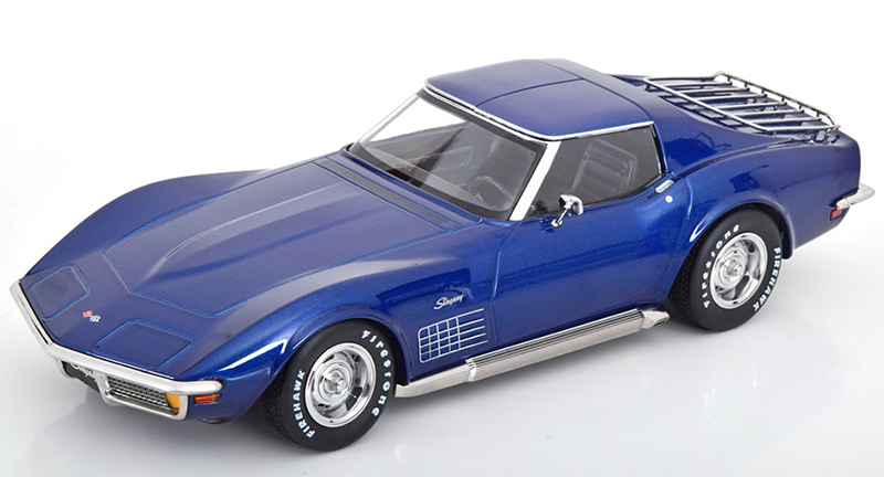 Chevrolet Corvette C3 Targa Stingray 1972 blau metallik 1:18