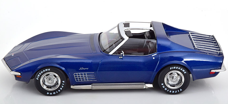 Chevrolet Corvette C3 Targa Stingray 1972 blau metallik 1:18