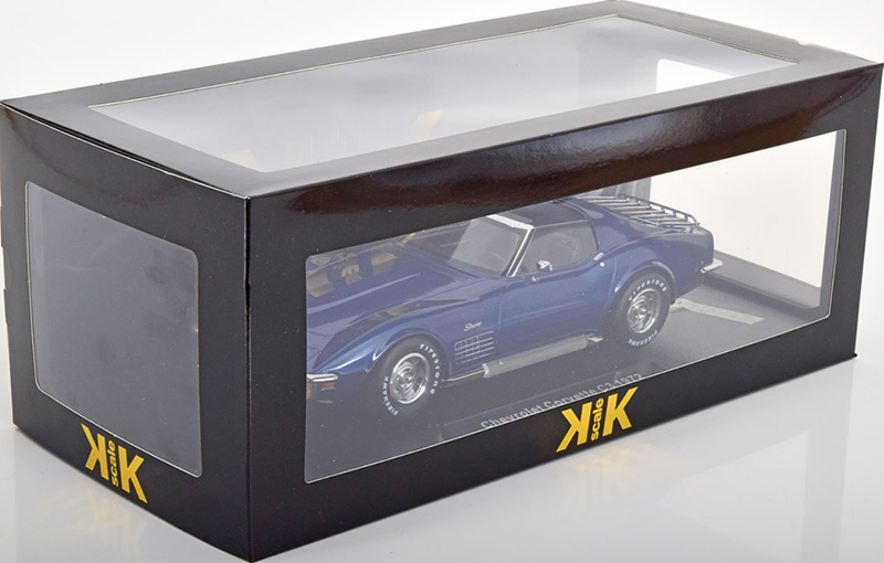 Chevrolet Corvette C3 Targa Stingray 1972 blau metallik 1:18