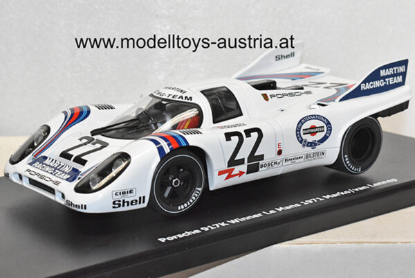 Porsche 917 Kurzheck 1971 Le Mans Sieger Dr. Helmut MARKO / Gijs van LENNEP 1:18 KK-Scale