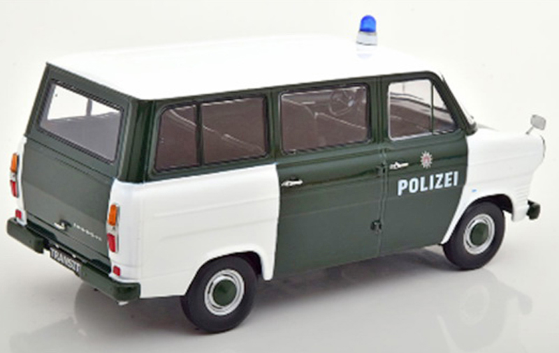 Ford Transit Bus 1965 POLIZEI grün / weiss 1:18